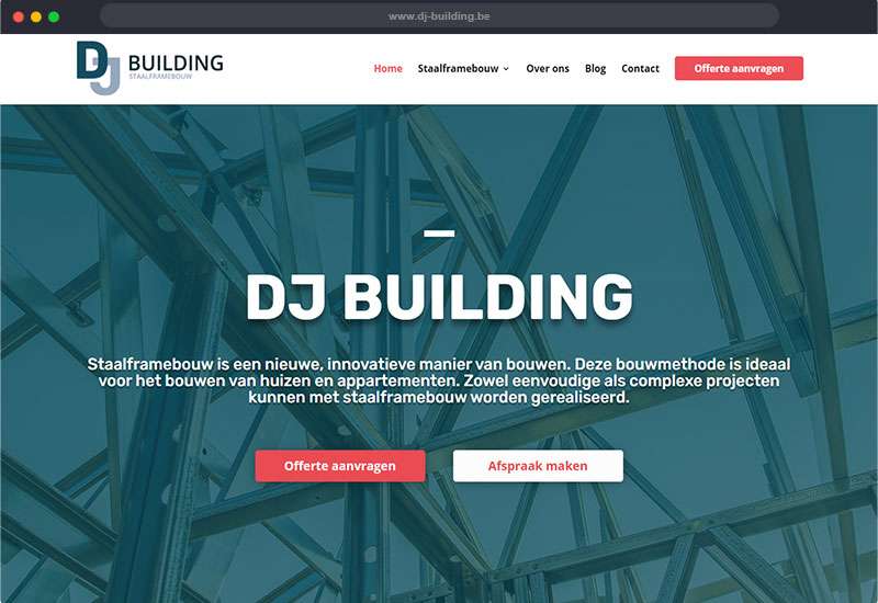 website voor DJ Building